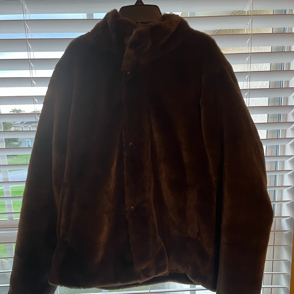 Fur coat mens small